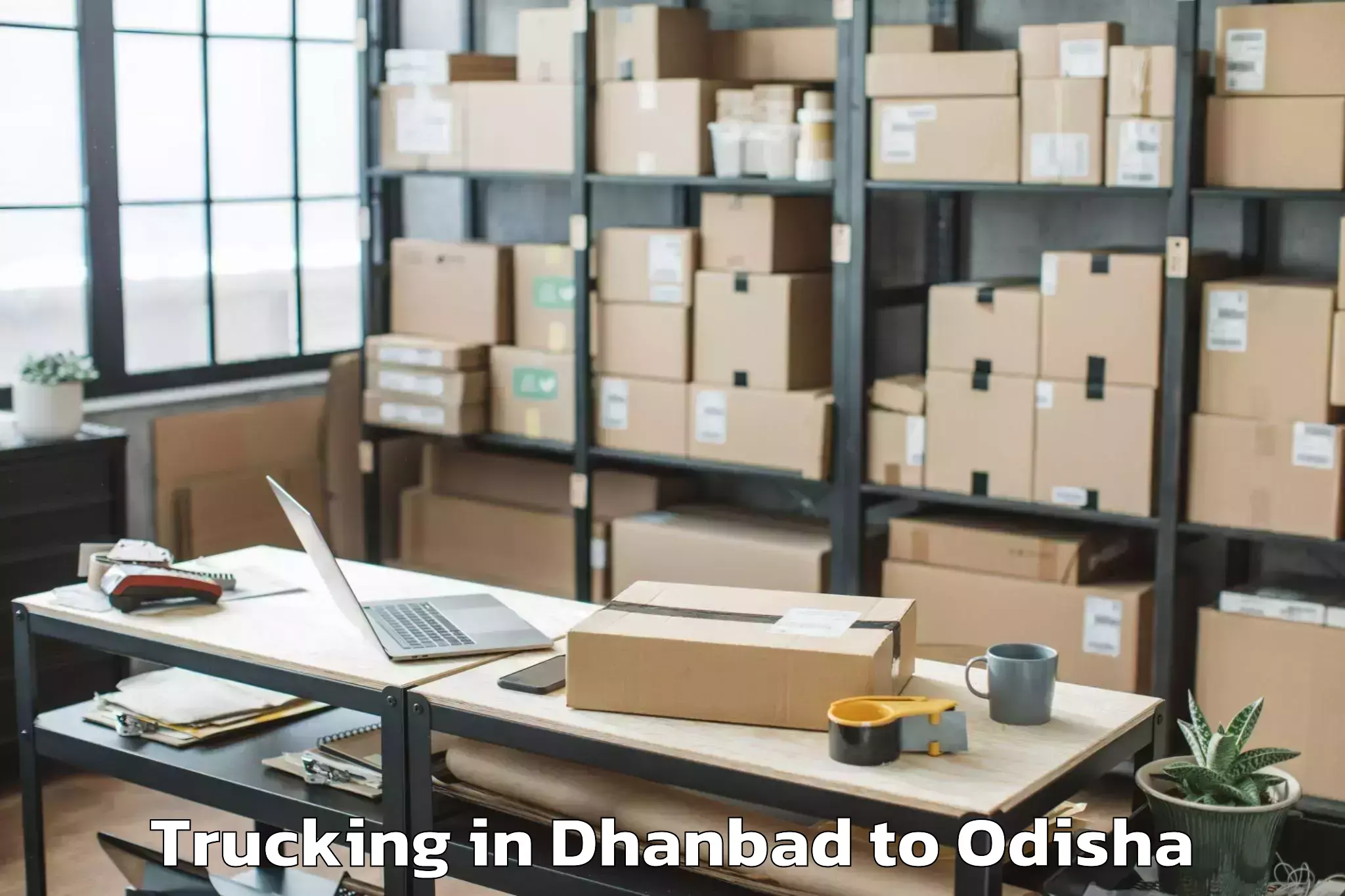 Easy Dhanbad to Komana Trucking Booking